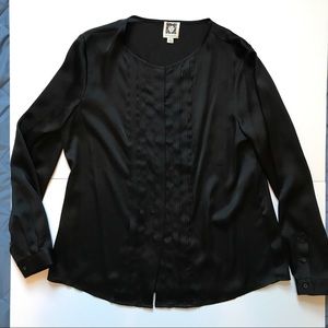 EUC Anne Klein long sleeve button down blouse